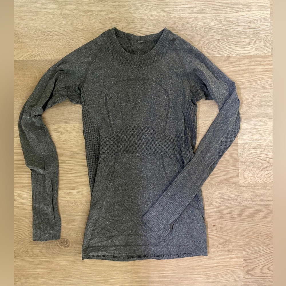 Lululemon Switfly Long Sleeve Grey Size 2